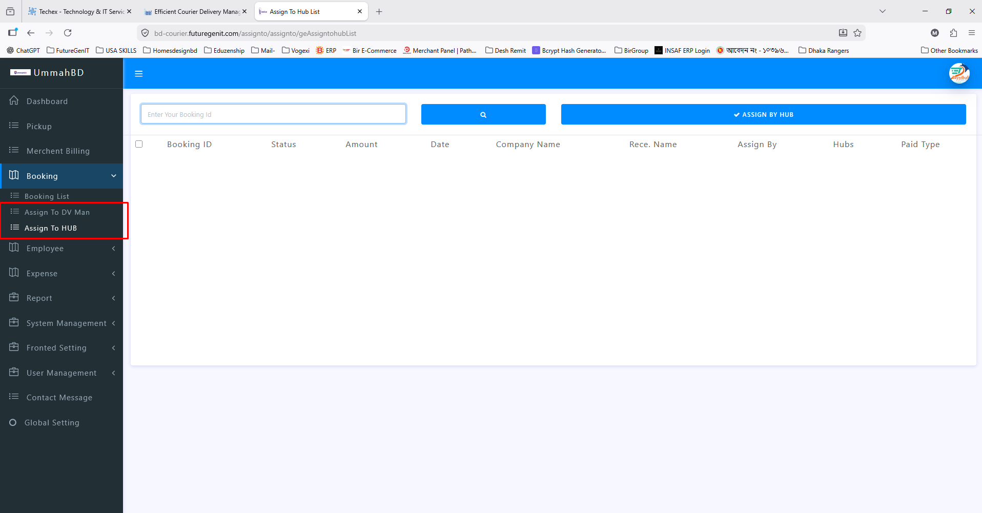 Assign to HUB