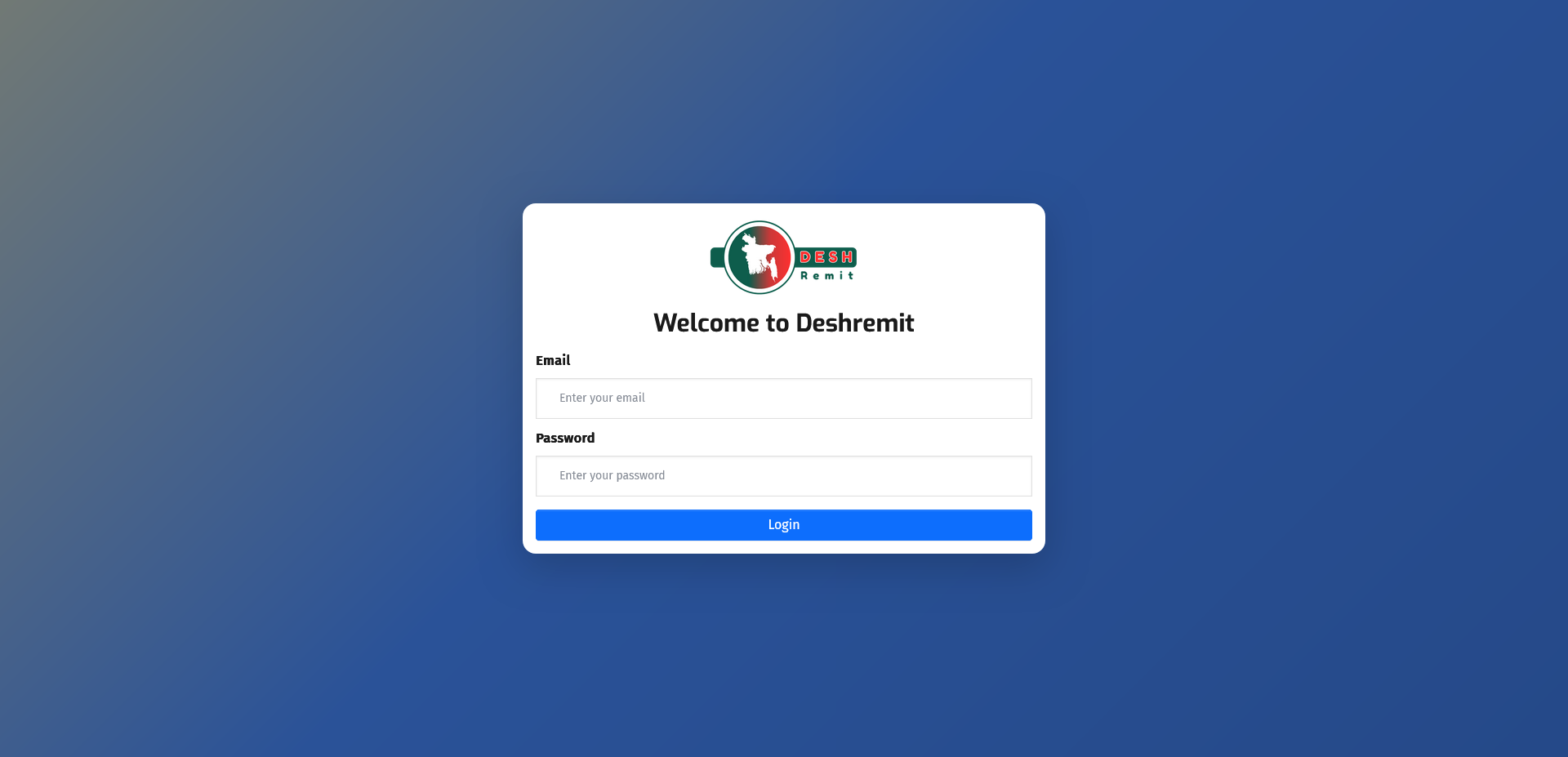 Login Screen
