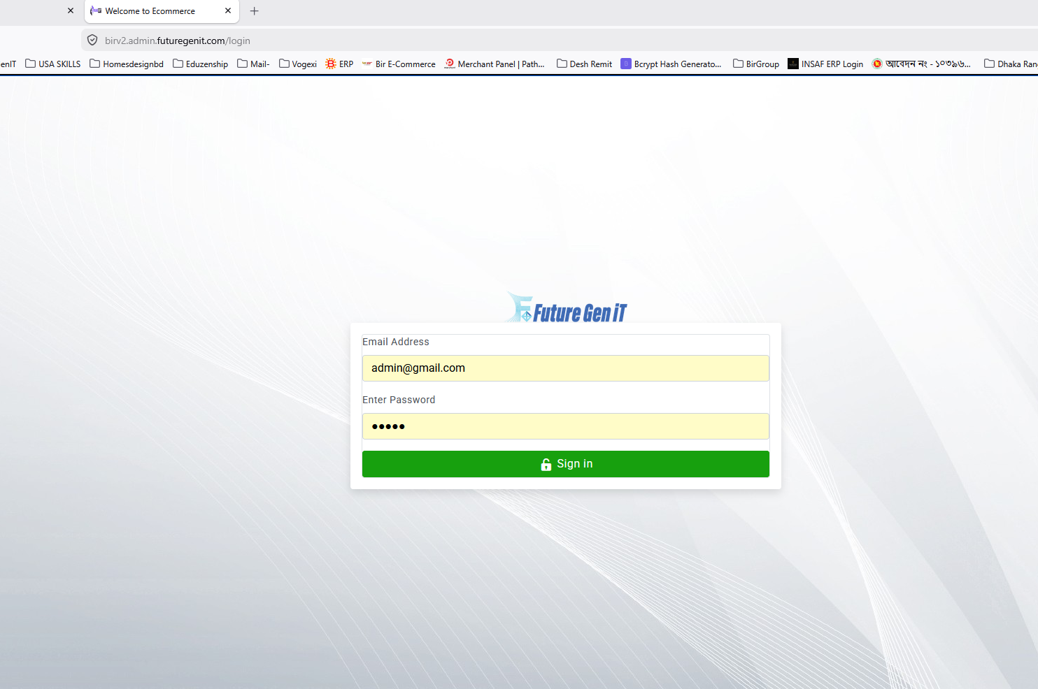 Admin Login