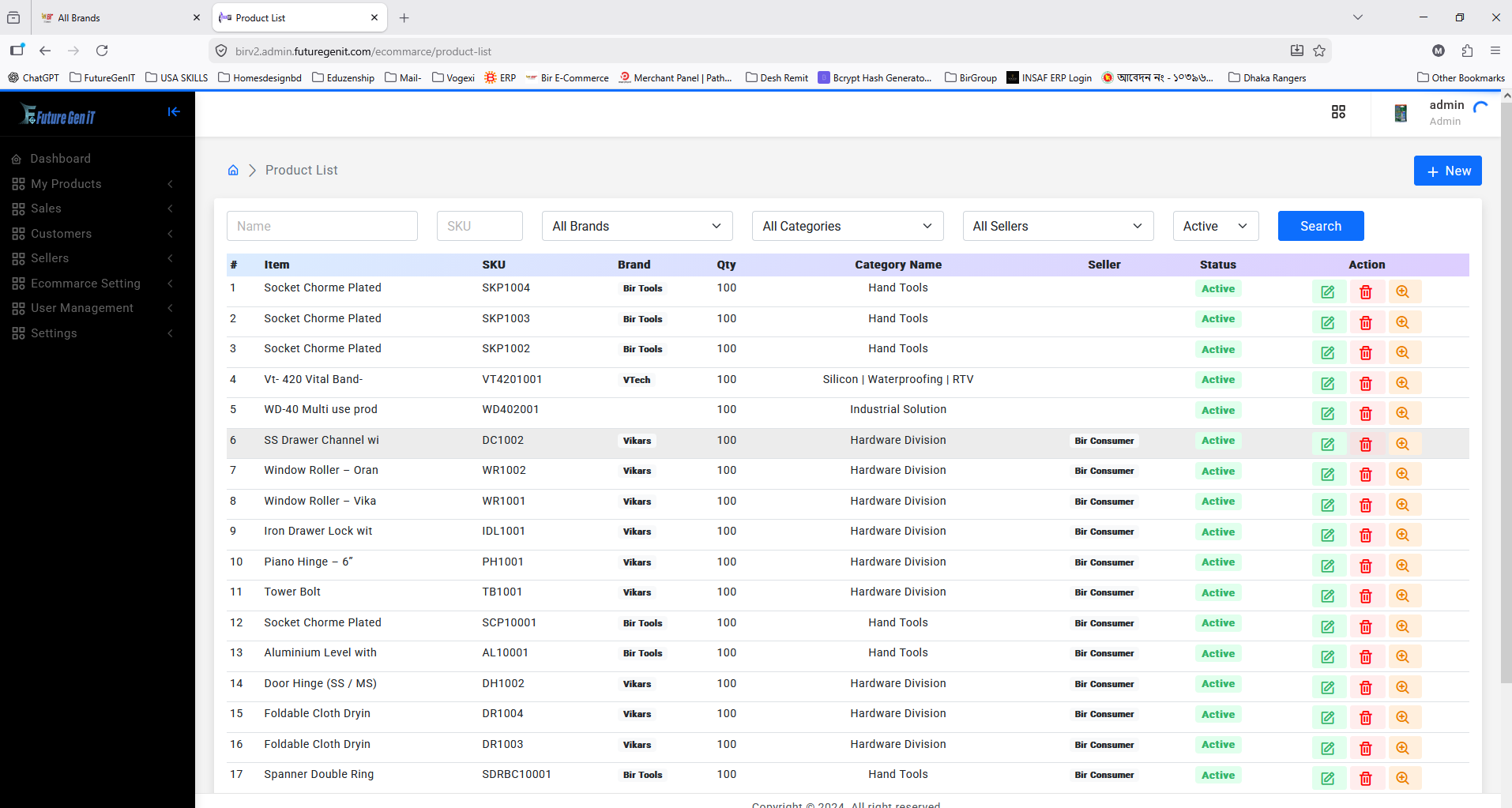 Product List