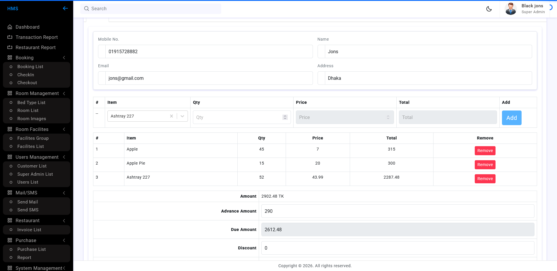 Invoice