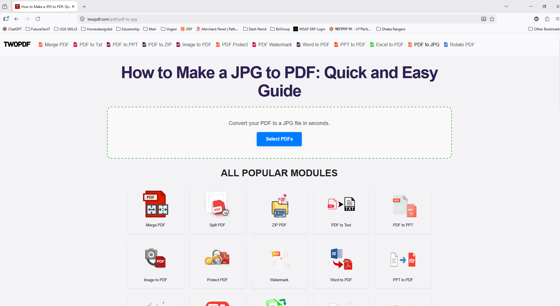 PDF to JPG screenshot